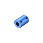 6.35x8mm Aluminum Rigid Coupling | Anodized Blue