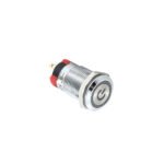 Metal Push Button 12mm 12:24v Momentary POWER RED light