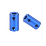 6.35x8mm Aluminum Rigid Coupling | Anodized Blue - Image 3