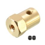 6mm Brass Hex Coupling - Short