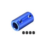 6.35x8mm Aluminum Rigid Coupling | Anodized Blue - Image 2