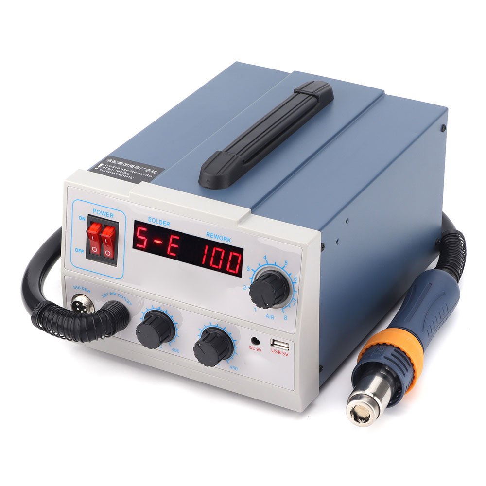 MR-852D+ Digital Soldering Iron & Hot Air Gun,580W | MR